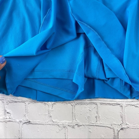 Nike Woman’s Dri Fit Blue with white stripe Tennis Skort size L - Picture 3 of 11